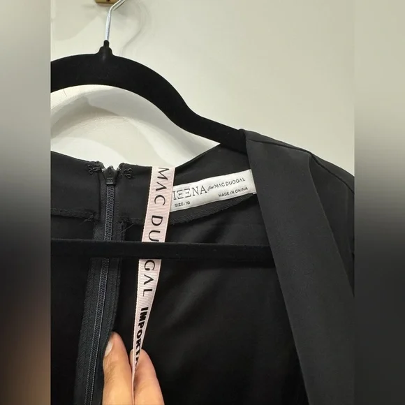 Mac Duggal Black Maxi Dress with Rhinestone Accents - Picture 9 of 9